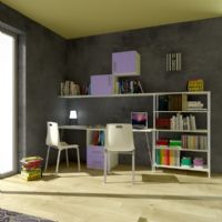 Composizione JEANS K250 C<br />Parete scrivania con libreria<br /><br />Composizione Tipo-<br />PREZZO SU RICHIESTA