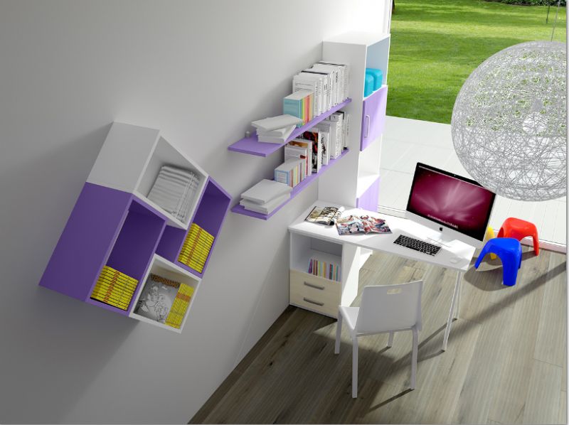 Composizione JEANS K160B Zona studio.  Composizione Tipo - PEZZO SU RICHIESTA