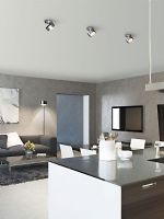 PUK MOVE<br />da soffitto/parete direzionabile e girevole <br />Led 8 w<br />Completa di lente