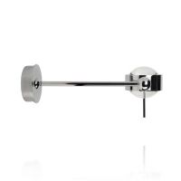 PUK WING SINGLE<br />da parete/soffitto con braccio 40 cm<br />Led 2x 8w<br />Testata e braccio girevole<br />Completa di lenti e vetri