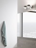 PUK SIDE TWIN<br />da parete con doppio corpo illuminante direzionabile <br />lunghezza braccio 10 o 20 cm<br />4 led di 8 w- completa di lenti, vetri