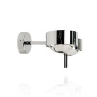 PUK SIDE TWIN<br />da parete con doppio corpo illuminante direzionabile - lunghezza braccio 30 cm<br />4 led di 8 w- completa di lenti, vetri