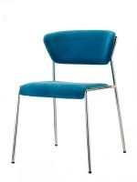 Sedia LISA 2853<br />Struttura acciaio tubolare diam 16 mm<br />51x56x77 cm
