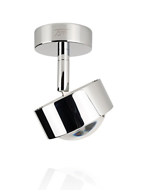 PUK TURN Up & Downlight a soffitto direzionabile e girevole - dimmerabile Led 2 x 8w Completa di lente e vetro