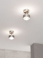 PUK TURN Up & Downlight<br />a soffitto direzionabile e girevole - dimmerabile<br />Led 2 x 8w<br />Completa di lente e vetro