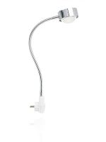 PUK FLEXILIGHT PLUG<br />da parete con spinotto<br />2 Led da 8 w<br />Completa di lenti, vetro