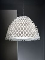 HALF CHARLOTTE sospensione<br />D&M Fuksas Design<br />white<br />4x 12 w E27<br />Diam 79 x H 55 cm