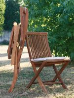 Sedia Giardino pieghevole 1821/3<br />cuscino ecrù idrorepellente