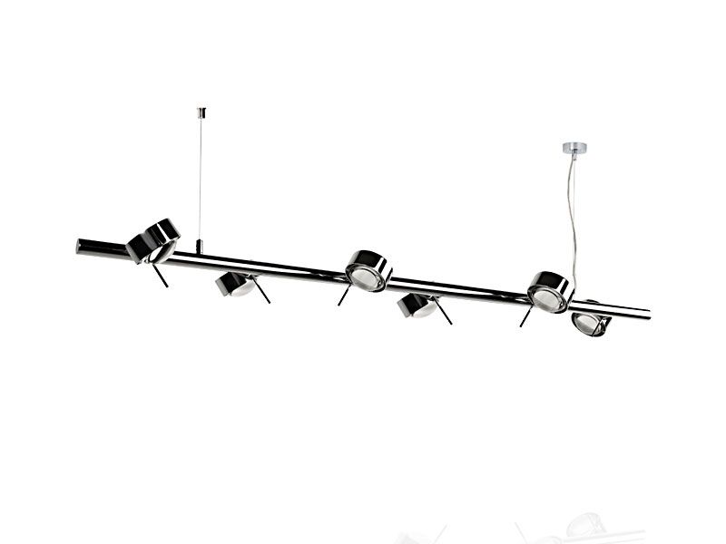 PUK SIXSTETT sospensione 6 corpi illuminanti di 8 cm cad. 12 Led 8 w  Completa di lenti, vetri