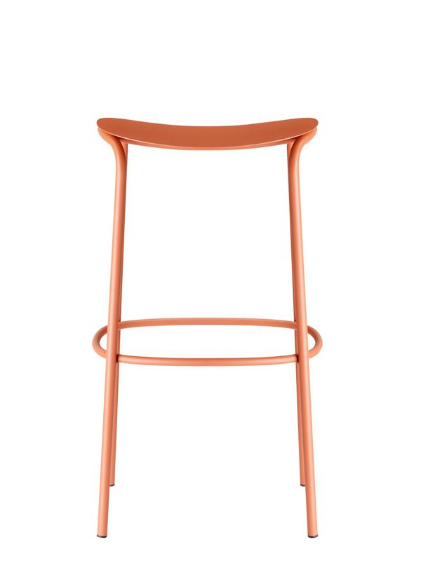 sgabello acciaio TRICK  zincato e verniciato h 65 2523 o h 75 cm 2524