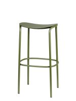 sgabello acciaio TRICK <br />zincato e verniciato<br />h 65 2523 o h 75 cm 2524
