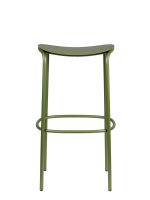 sgabello acciaio TRICK <br />zincato e verniciato<br />h 65 2523 o h 75 cm 2524