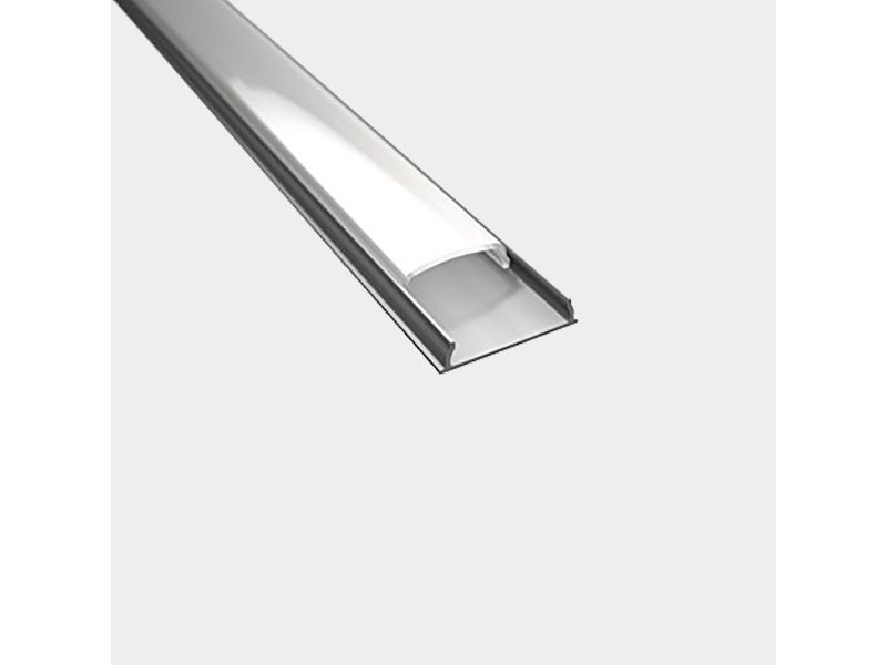 Profilo Led WW1806 Barra 2 m completa di cover , tapp e clip di fissaggio Made in Italy