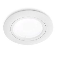 Faretto da incasso led  GFA310<br />IP44 x bagno  bianco opaco<br />Taglio 61 mm diam.<br />Diam. esterno 78 mm<br />GU10 non inclusa