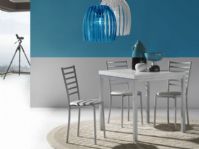 Tavolo Web 667<br />STRUTTURA  alluminio / PIANO NOBILITATO: bianco<br />802x80 cm aperto 160 cm , apertura al libro