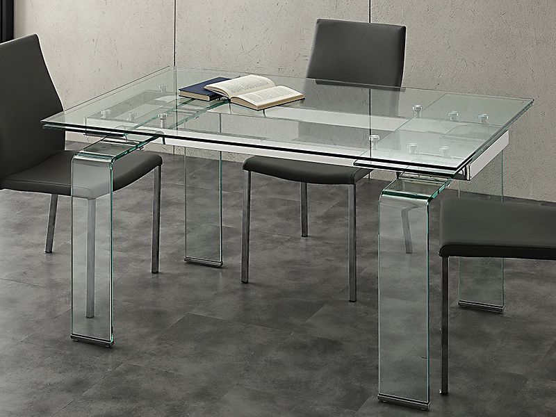 Tavolo Mini Glass 676/2 Allungabile