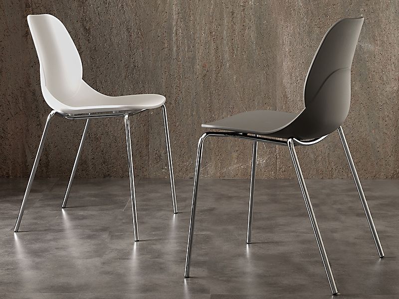 Sedia Shell Metal 019